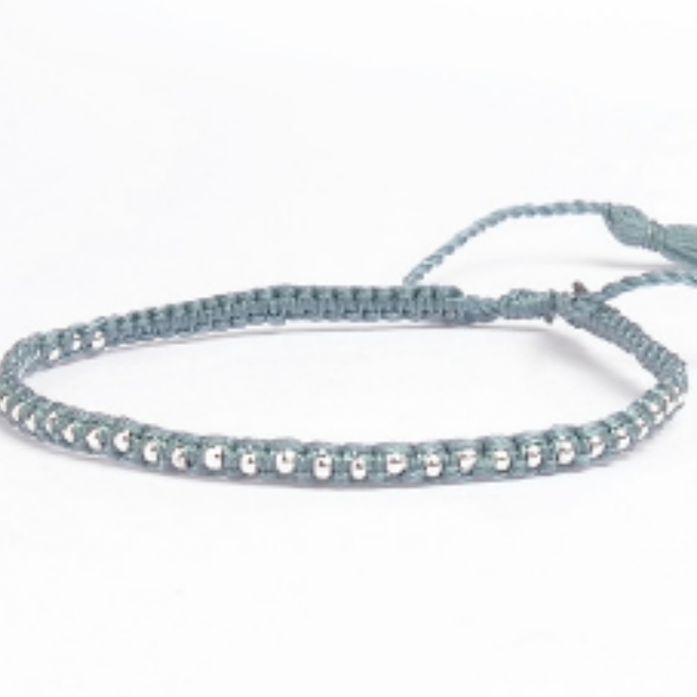 SILVER Braided Bracelet